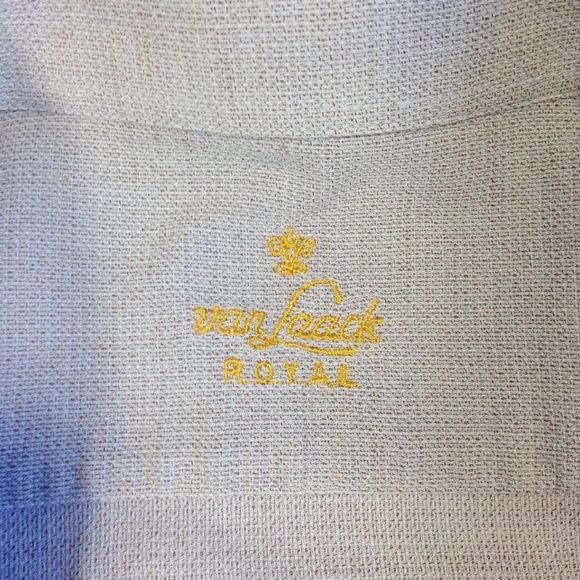 Men's Van Laack Royal Shirt Beige Casual Cotton Made in Germany 39-68 (Medium) - Picture 4 of 7